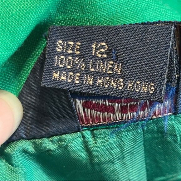 100% Linen Skirt by Kenneth Gordon of New Orleans - Fully Lined - Size 12 - Picture 7 of 12